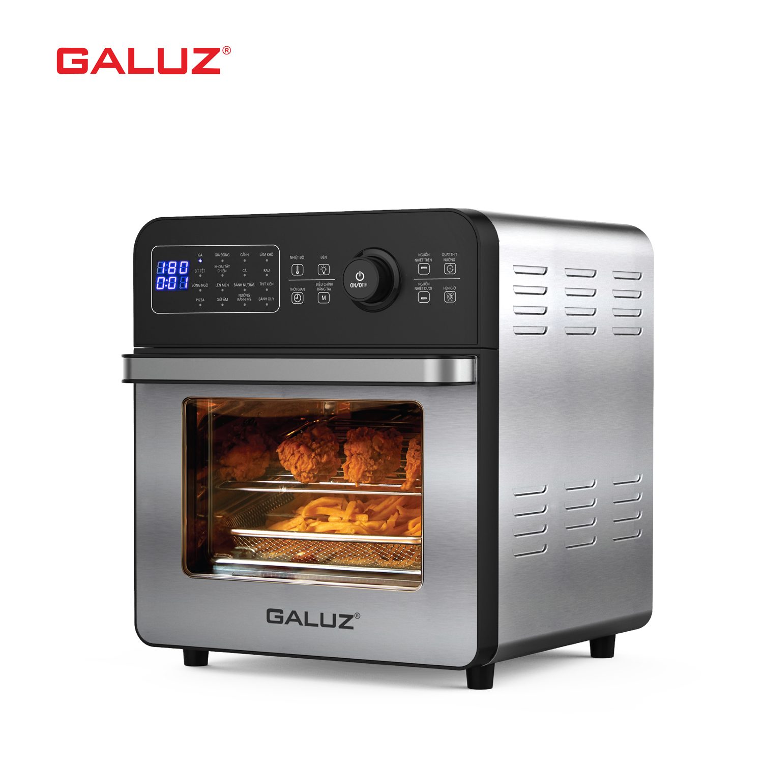 Nồi chiên không dầu 5,5L GALUZ G-65 (Điện tử) - Image 3