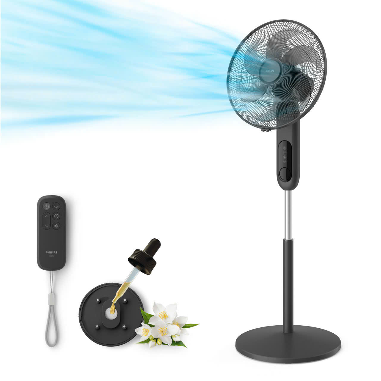 Quạt đứng điều khiển phím bấm Philips CX1220 - Image 3