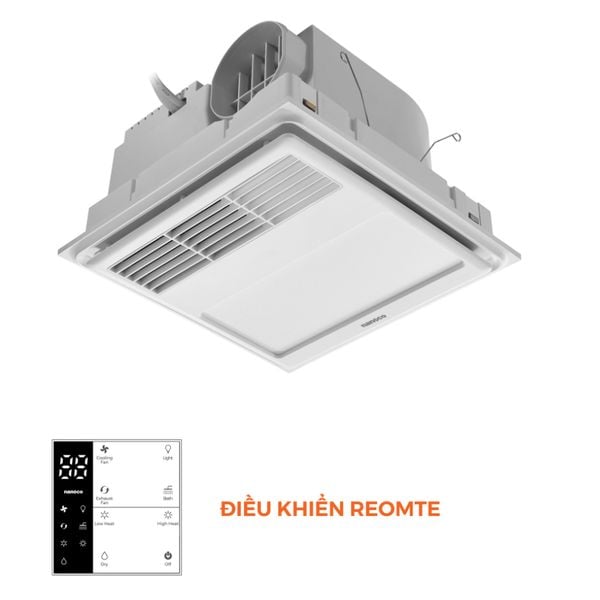 Quạt hút sưởi 5in1 có remote Nanoco NBD0330