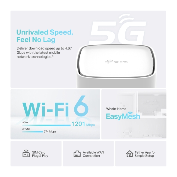 Router 5G AX1800 Wi-Fi Gigabit Băng Tần Kép TP-Link Archer NX200 - Image 3