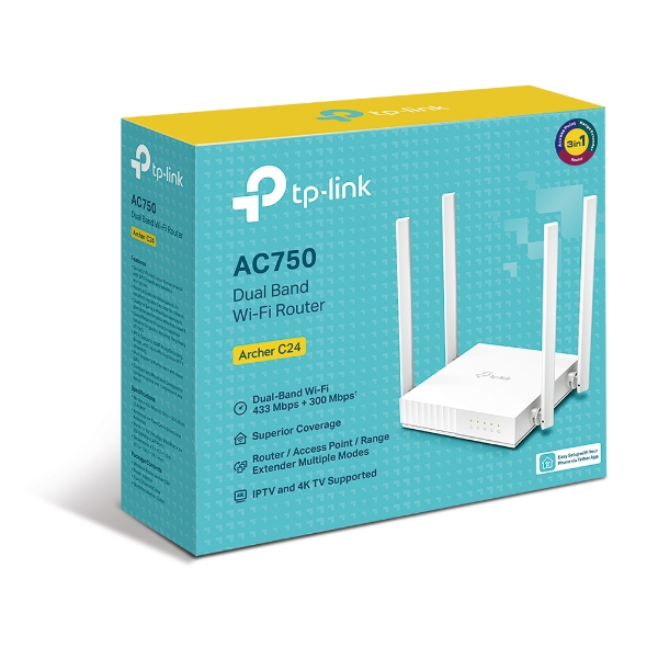 Router Wi-Fi Băng Tần Kép TP-Link Archer C24 AC750 - Image 2
