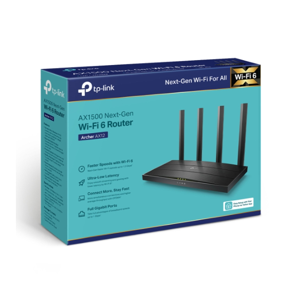 Router WiFi 6 Gigabit băng tần kép TP-Link Archer AX12 AX1500 - Image 4