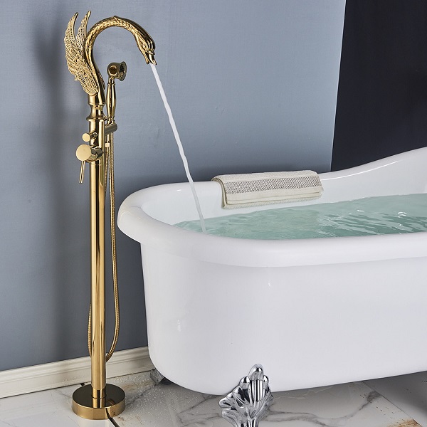 Sen cây đặt sàn cho bồn tắm màu đen Huge H-SF366B - Image 4