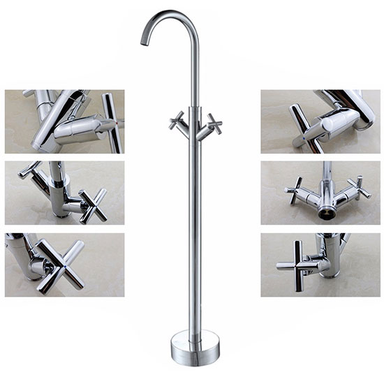 Sen cây đặt sàn cho bồn tắm màu đen Huge H-SF666B - Image 6