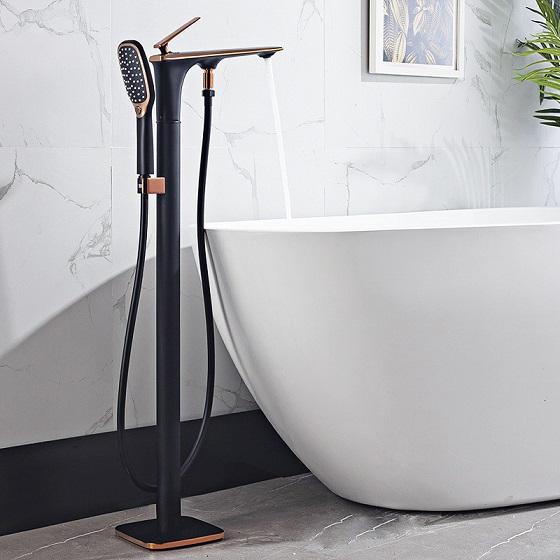 Sen cây đặt sàn cho bồn tắm màu hồng vàng Miken MKS-099RG - Image 4