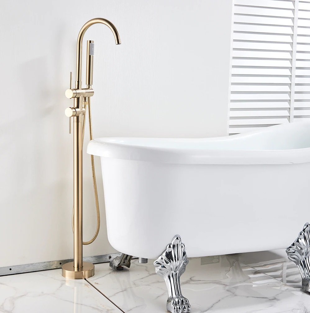 Sen cây đặt sàn cho bồn tắm màu hồng vàng Rose Gold Miken MK-081RG - Image 5