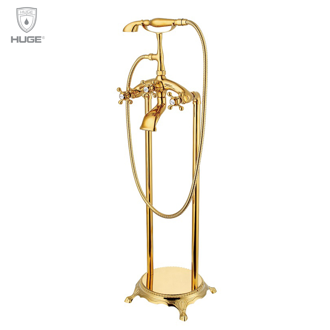 Sen cây đặt sàn cho bồn tắm màu vàng Huge H-SF366G - Image 6