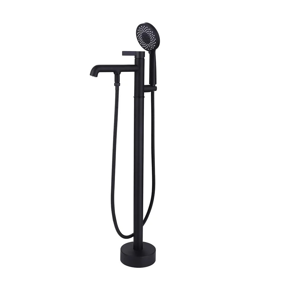 Sen cây đặt sàn màu đen điểm vàng hồng cho bồn tắm Miken MKSB-0238B-H - Image 6