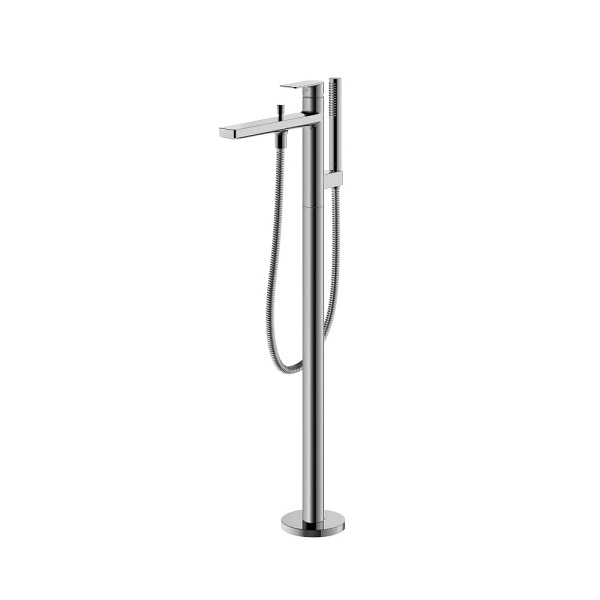 Sen cây đặt sàn màu trắng điểm vàng cho bồn tắm Miken MKSB-0238W-G - Image 3