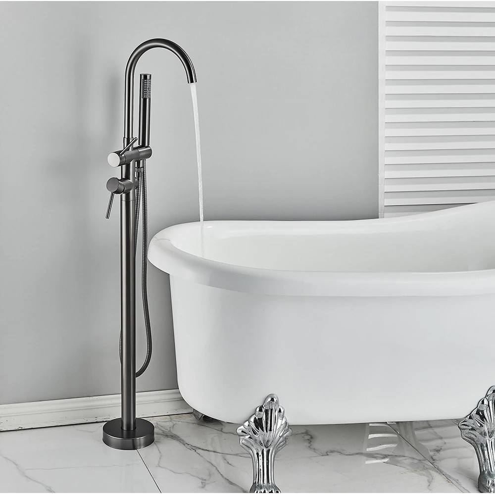 Sen cây mạ đen đặt sàn bồn tắm Miken MK-0993DSB - Image 6