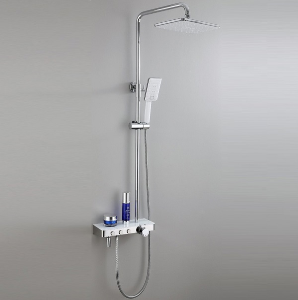 Sen cây tắm đứng màu trắng đen phím đàn Piano nhiệt độ Miken MK-10065WB - Image 5