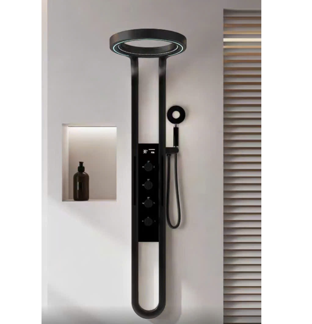 Sen cây tắm đứng màu xám ghi phím đàn Piano nhiệt độ Miken MK-22055GR - Image 3