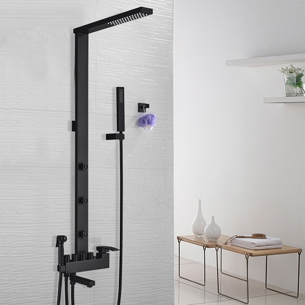 Sen cây tắm nhiệt độ bát vuông màu đen Miken MK-1445140B-MT - Image 4