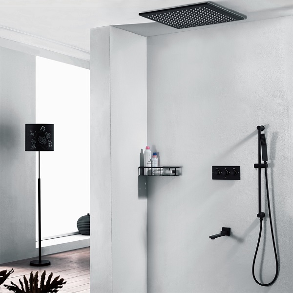 Sen cây tắm nhiệt độ vuông mầu đen HM-8014ND - Image 6