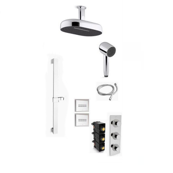 Sen cây tắm nóng lạnh Kohler K-97822T-9-CP - Image 4