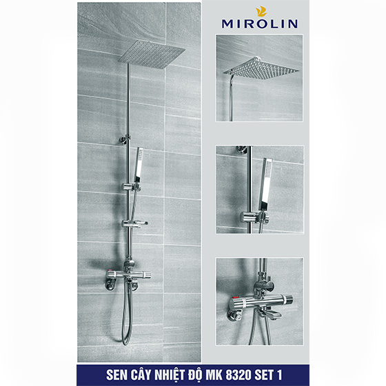 Sen cây tắm nóng lạnh Mirolin MK 6688-Set 1 (Bát 30x30cm) - Image 3