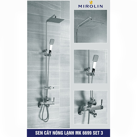 Sen cây tắm nóng lạnh Mirolin MK 6688-Set 1 (Bát 30x30cm) - Image 6
