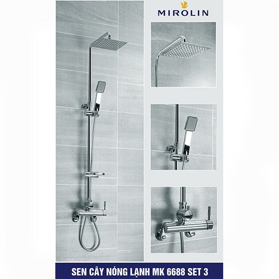 Sen cây tắm nóng lạnh Mirolin MK 6688-Set 2 (Bát 25x25cm) - Image 5
