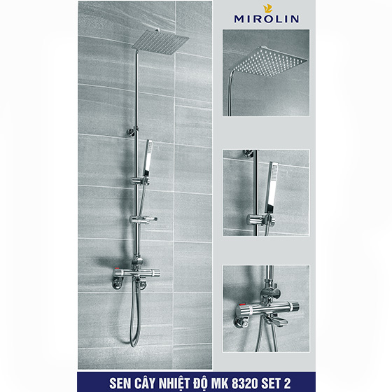 Sen cây tắm nóng lạnh Mirolin MK 6688-Set 3 (Bát 20x20cm) - Image 6
