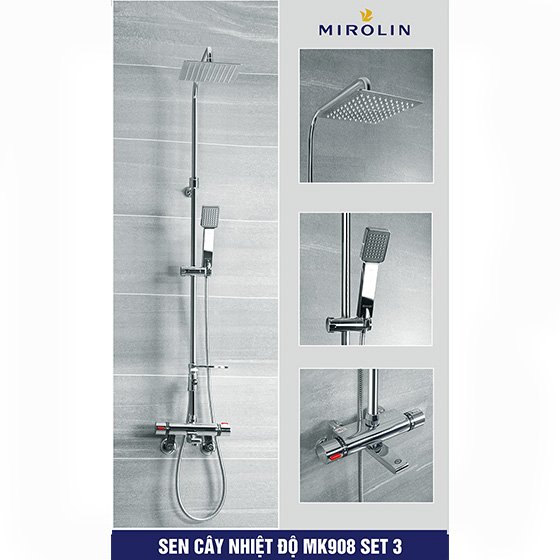Sen cây tắm nóng lạnh Mirolin MK 6699-Set 1 (Bát 30x30cm) - Image 3
