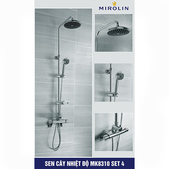 Sen cây tắm nóng lạnh Mirolin MK 6699-Set 2 (Bát 25x25cm) - Image 4