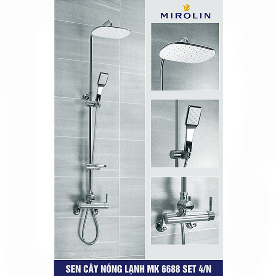 Sen cây tắm nóng lạnh Mirolin MK 6699-Set 2 (Bát 25x25cm) - Image 5