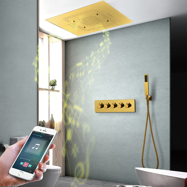 Sen tắm âm trong tường nhập khẩu bát vuông MK-0014 (Bát trần 20,25,30,40cm) - Image 5