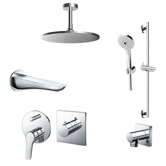 Sen tắm âm tường 3 đường nước TOTO TBG03304B-TBV02102B-TBW01010A-DBX113-1CA-TBG01001B