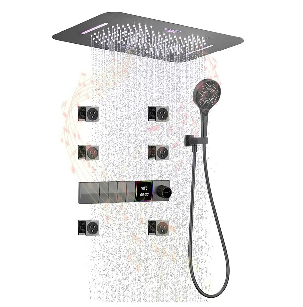 Sen tắm âm tường bát gắn tường màu đen MKSAT-3003B ( Bát 25,30,40cm) - Image 6