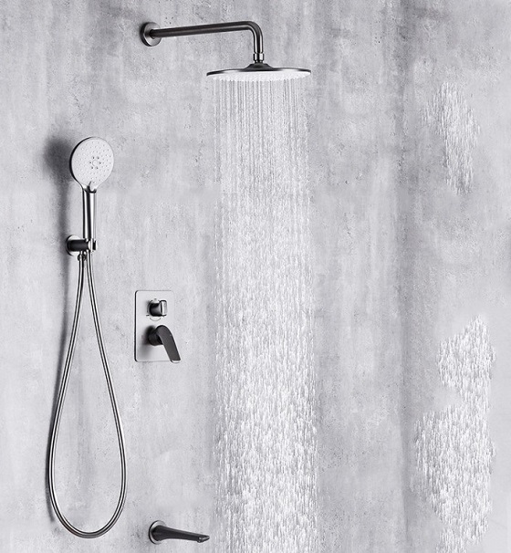 Sen tắm âm tường nhiệt độ bát tường màu xám ghi Gray Miken MKAT- 5011GR (Bát 55x23cm) - Image 6