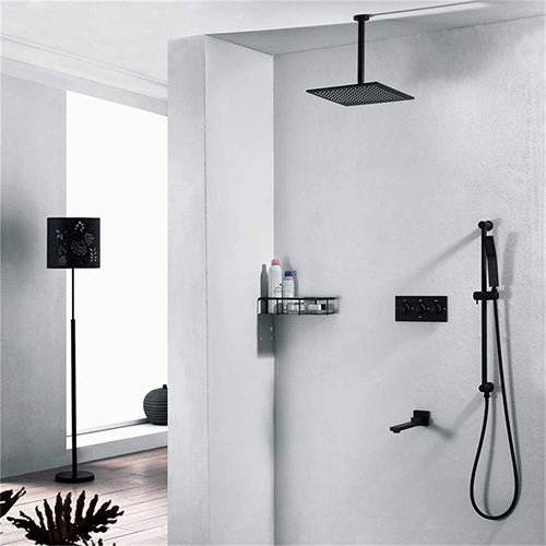 Sen tắm lắp âm tường mạ màu vàng, đen, crom, ghi, vàng hồng, trắng Miken MK-SM0073 - Image 5