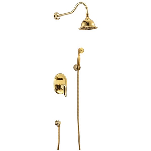 Sen tắm mạ màu vàng âm tường nhiệt độ Miken BUF-PO9 (Bóng hoặc mờ) (Bát 40x40cm) - Image 5