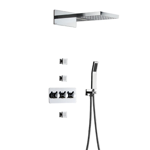 Sen tắm mạ màu vàng âm tường nhiệt độ Miken HD-00269G ( Bóng hoặc mờ) (Bát 40x40cm) - Image 3