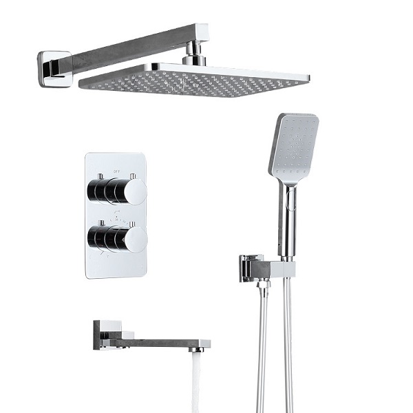 Sen tắm mạ màu vàng âm tường nhiệt độ Miken HD-00269G ( Bóng hoặc mờ) (Bát 40x40cm) - Image 5