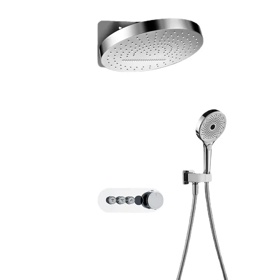 Sen tắm mạ màu vàng âm tường nhiệt độ Miken MKS-8305TT ( Bóng hoặc mờ) (Bát 30x30cm) - Image 3