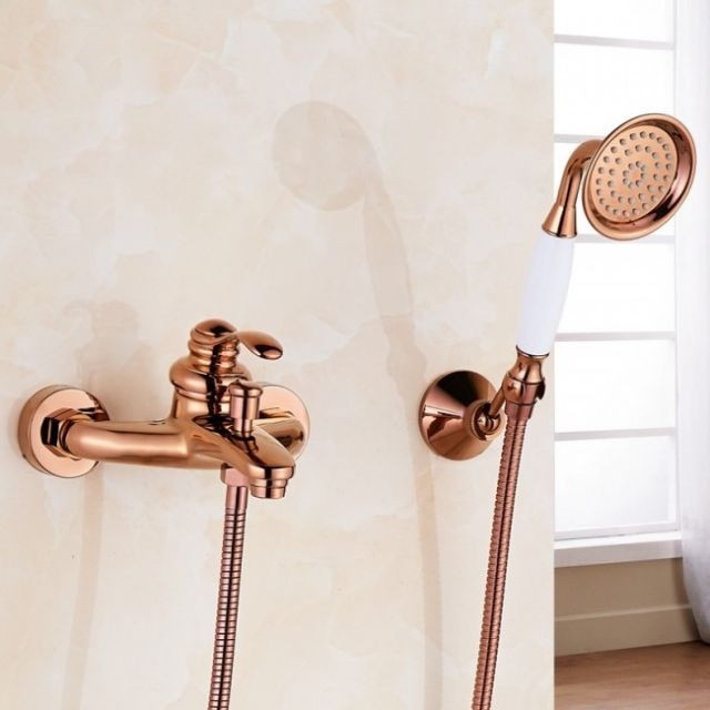 Sen tắm mạ màu vàng hồng cổ điển Rose gold Miken MKS- 2184RG