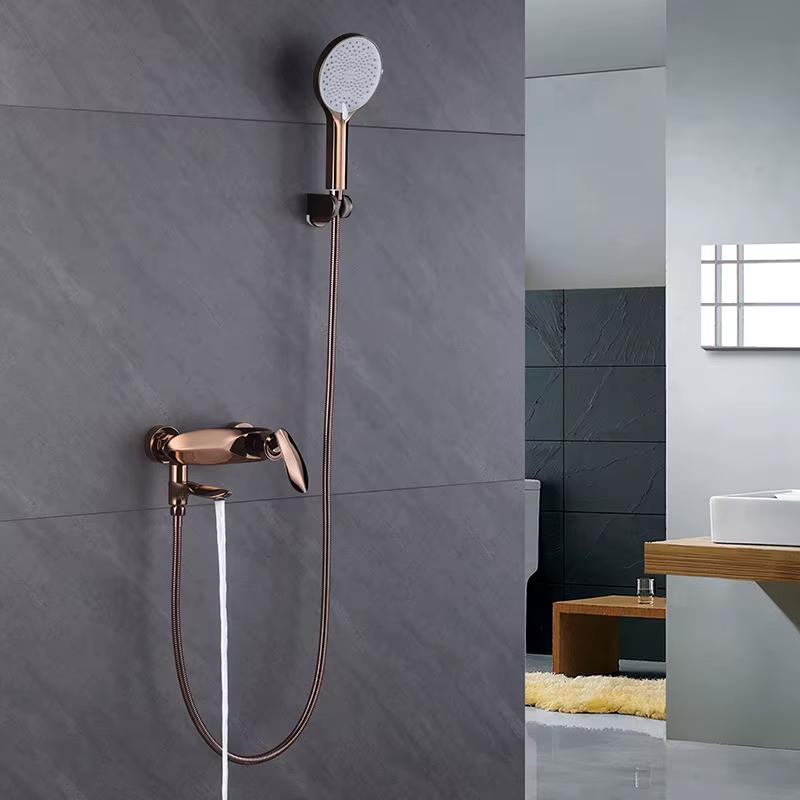 Sen tắm mạ màu vàng hồng Rose gold Miken MK-SET105 RG