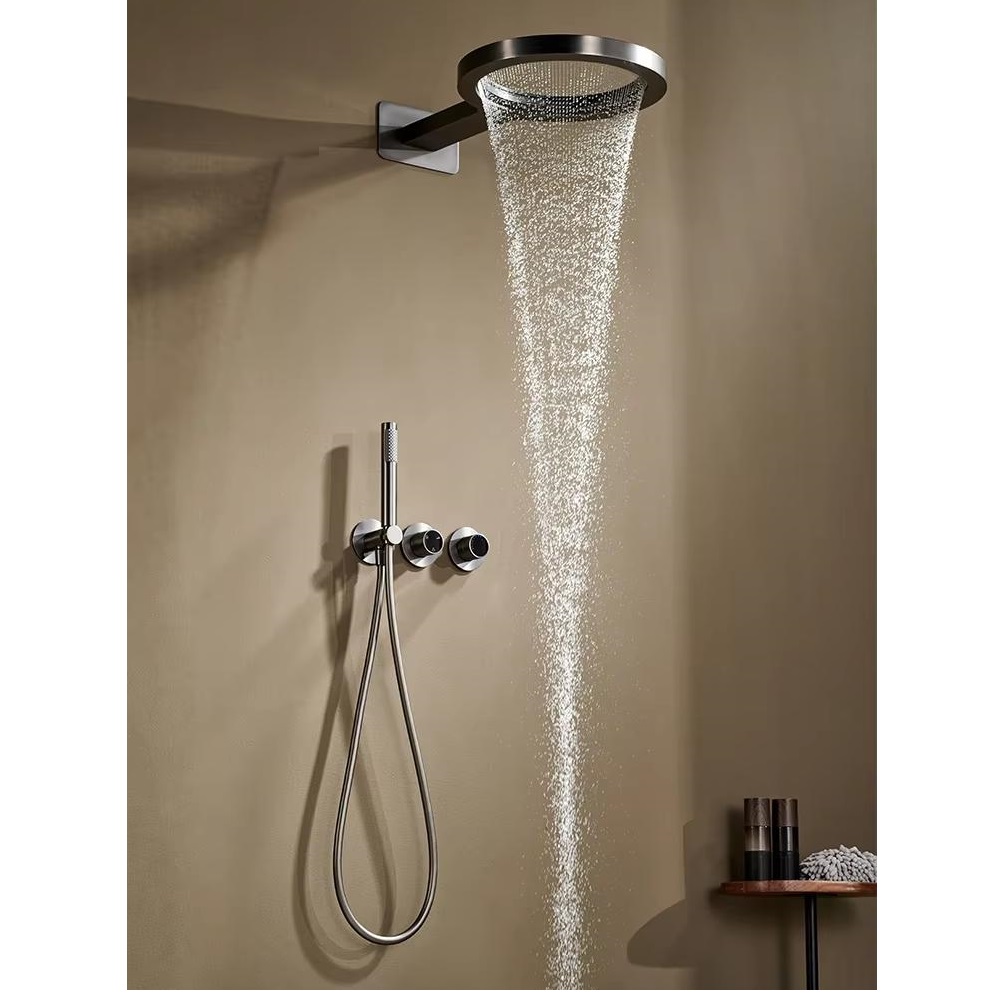 Sen tắm nhiệt độ âm tường bát gắn trần màu đen Miken MKS-6576B (Bát 400x400mm) - Image 6
