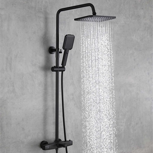 Sen tắm nhiệt độ âm tường màu đen Miken HM-B840009 led (Bát trần 400x400mm) - Image 6