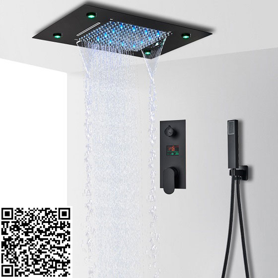 Sen tắm nhiệt độ âm tường màu đen Miken MKAT- 4903B (Bát 55x23cm) - Image 4