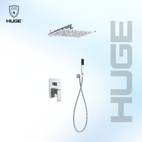Sen tắm nhiệt độ âm tường màu xám Huge H-STE29M