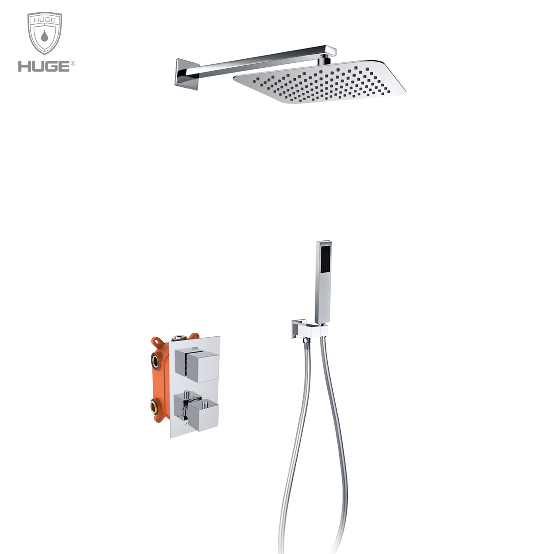 Sen tắm nhiệt độ âm tường màu xám Huge H-STE29M - Image 4