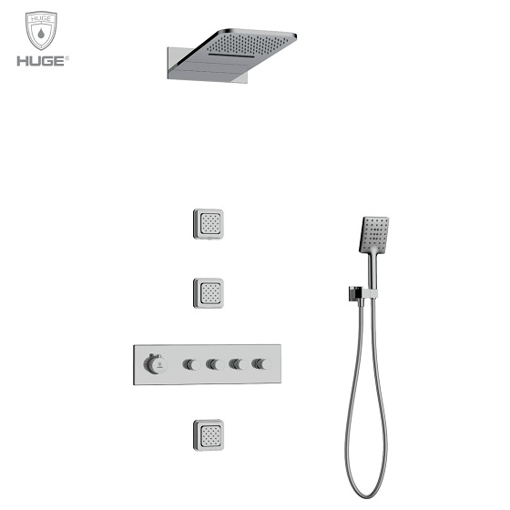 Sen tắm nhiệt độ âm tường màu xám Huge H-STE29M - Image 6