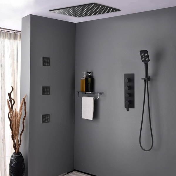 Sen tắm nóng lạnh âm tường màu đen MKAT-5023B - Image 6