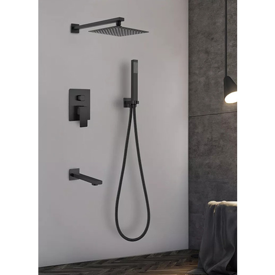 Sen tắm nóng lạnh âm tường nhiệt độ màu đen Miken MKS-8203B (Bát 30x30cm) - Image 5