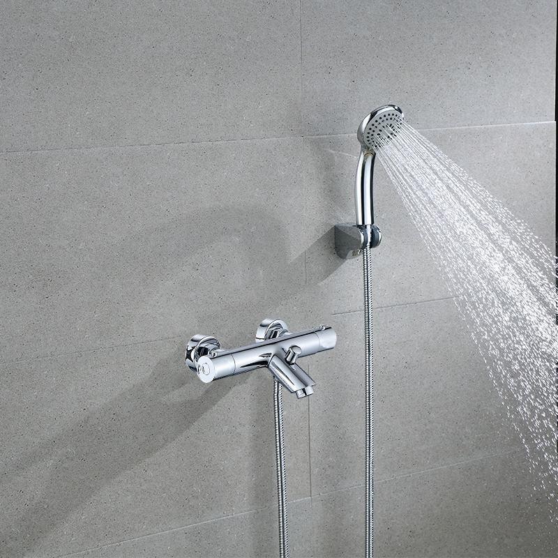 Sen tắm, sen bồn mạ màu hồng vàng bóng Miken MKS- 00996RG - Image 5
