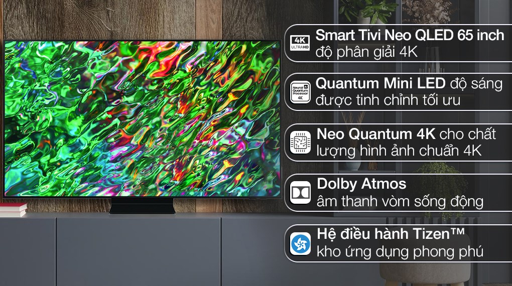 Smart Tivi Neo QLED Samsung AI 4K 65 inch QA65QN90B