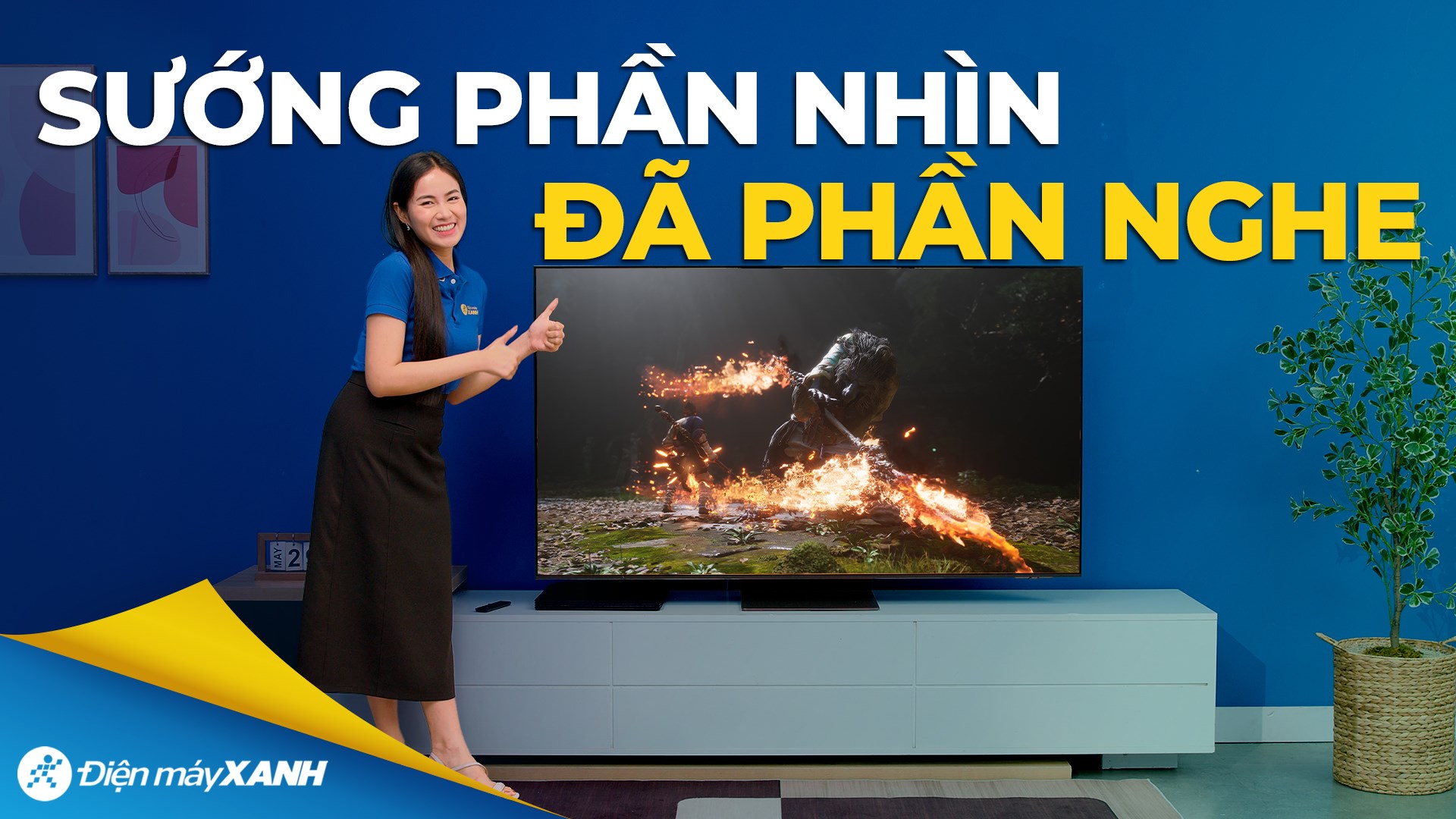 Smart Tivi OLED Samsung AI 4K 65 inch QA65S95D