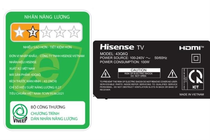 Smart Tivi QLED Hisense 4K 43 inch 43Q6Q - Image 4