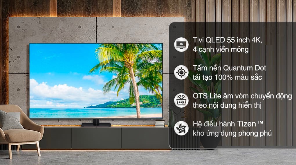 Smart Tivi QLED Samsung AI 4K 55 inch QA55Q70B